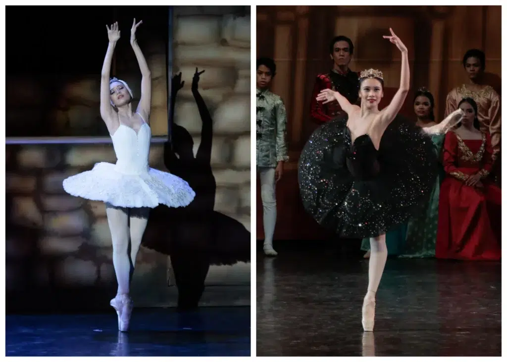 White Swan dan Black Swan menampilkan kontras karakter dalam balet Swan Lake, dengan gerakan lembut dan tajam sebagai simbol dualitas