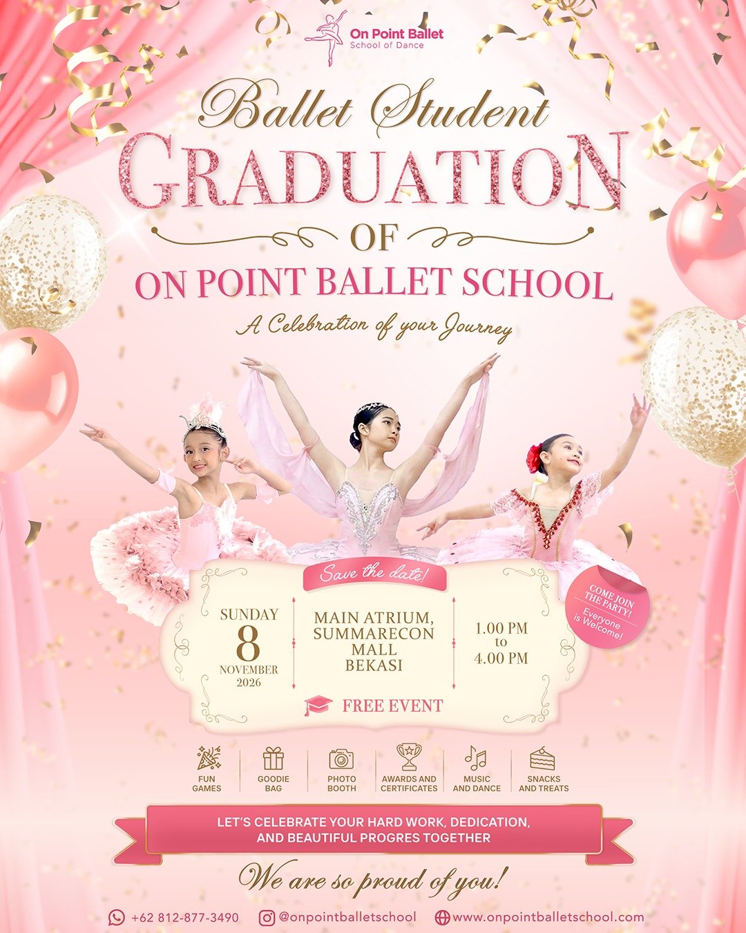 On Point Ballet Ballet Student Graduation @Summarecon Mall Bekasi Ballet Student Graduation